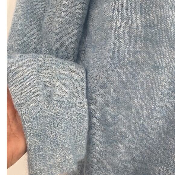 J Crew Mohair Cardigan Y2K Womens Sweater Sz M Cardigan Cozy Coquette Preppy - Picture 3 of 9